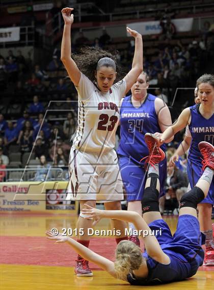 Thumbnail 1 in Immanuel vs Orosi (CIF Central  D4 Final) photogallery.