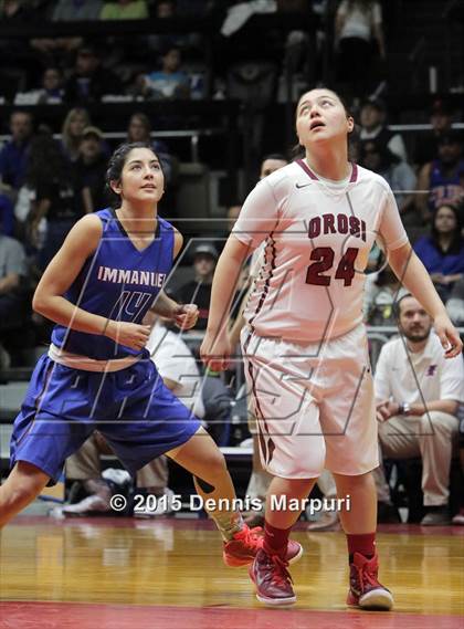 Thumbnail 2 in Immanuel vs Orosi (CIF Central  D4 Final) photogallery.