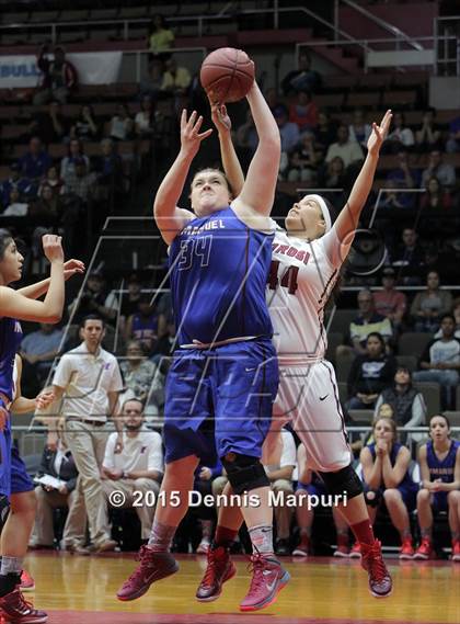 Thumbnail 2 in Immanuel vs Orosi (CIF Central  D4 Final) photogallery.