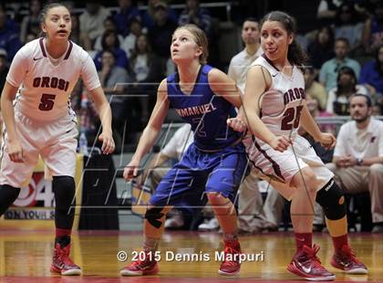 Thumbnail 1 in Immanuel vs Orosi (CIF Central  D4 Final) photogallery.
