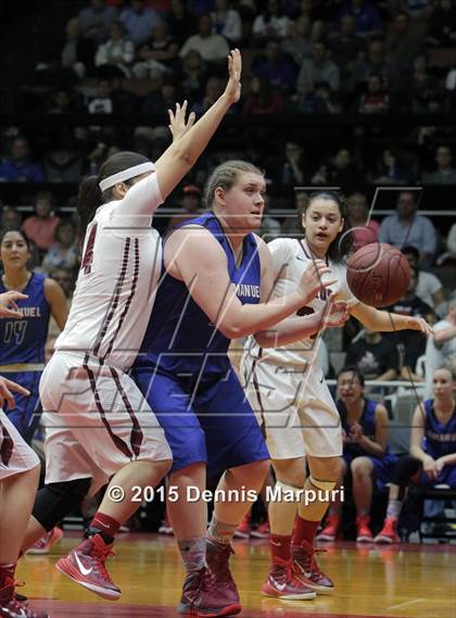 Thumbnail 2 in Immanuel vs Orosi (CIF Central  D4 Final) photogallery.