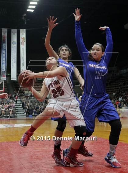 Thumbnail 1 in Immanuel vs Orosi (CIF Central  D4 Final) photogallery.