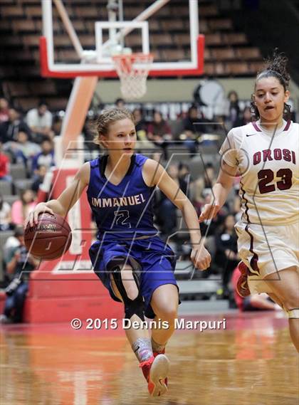 Thumbnail 2 in Immanuel vs Orosi (CIF Central  D4 Final) photogallery.