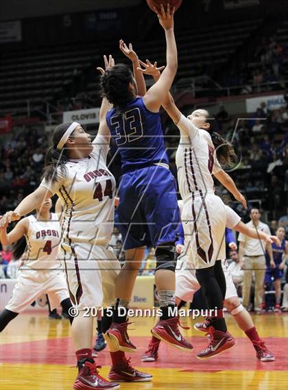 Thumbnail 2 in Immanuel vs Orosi (CIF Central  D4 Final) photogallery.
