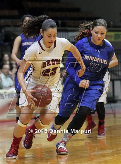 Thumbnail 1 in Immanuel vs Orosi (CIF Central  D4 Final) photogallery.