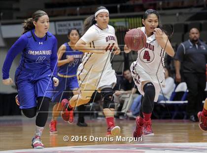 Thumbnail 2 in Immanuel vs Orosi (CIF Central  D4 Final) photogallery.