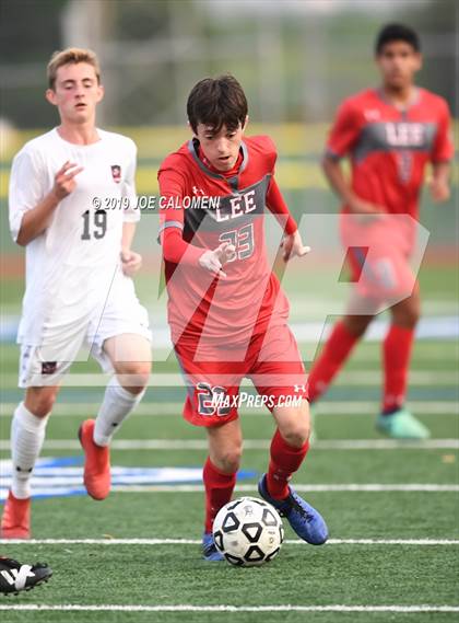 Thumbnail 3 in Lee [Robert E.] vs Lake Travis (UIL 6A Regional Quarterfinals) photogallery.
