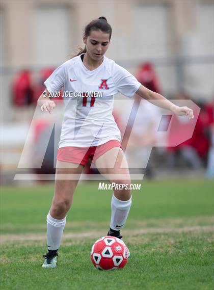 Thumbnail 2 in Antonian Prep vs Del Rio (NEISD Soccer Showcase) photogallery.