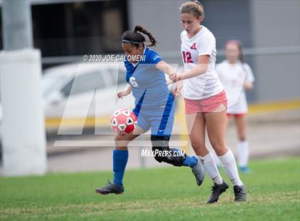 Thumbnail 2 in Antonian Prep vs Del Rio (NEISD Soccer Showcase) photogallery.