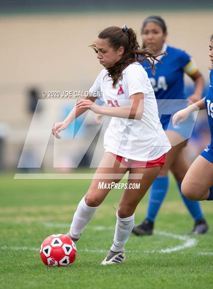 Thumbnail 2 in Antonian Prep vs Del Rio (NEISD Soccer Showcase) photogallery.