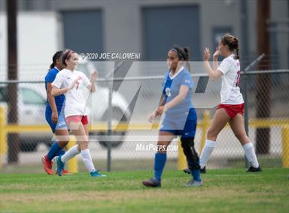 Thumbnail 3 in Antonian Prep vs Del Rio (NEISD Soccer Showcase) photogallery.