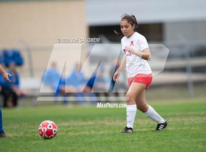 Thumbnail 2 in Antonian Prep vs Del Rio (NEISD Soccer Showcase) photogallery.