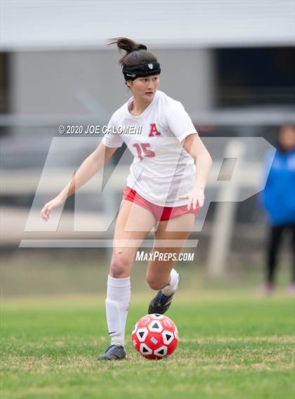Thumbnail 2 in Antonian Prep vs Del Rio (NEISD Soccer Showcase) photogallery.
