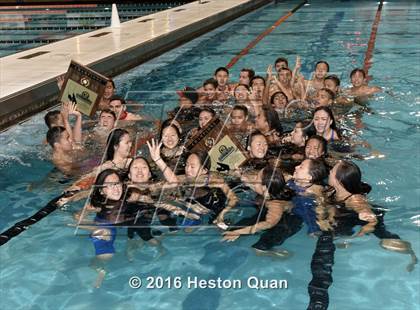 Thumbnail 1 in CIF Southern Section D4 Boys Swimming Championships photogallery.