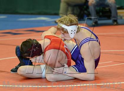 Thumbnail 1 in 2013 NYSPHSAA Boys Wrestling Championships (D2 Quarterfinals) photogallery.