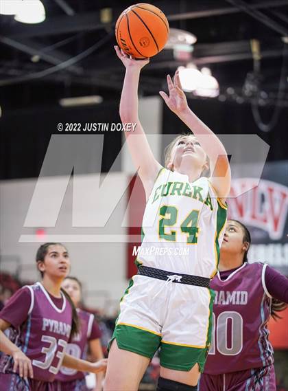 Thumbnail 2 in Eureka vs. Pyramid Lake (NIAA Class 1A State Girls Quarterfinal) photogallery.