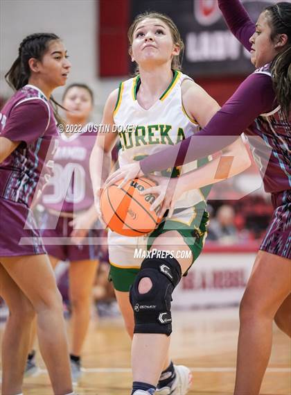 Thumbnail 3 in Eureka vs. Pyramid Lake (NIAA Class 1A State Girls Quarterfinal) photogallery.