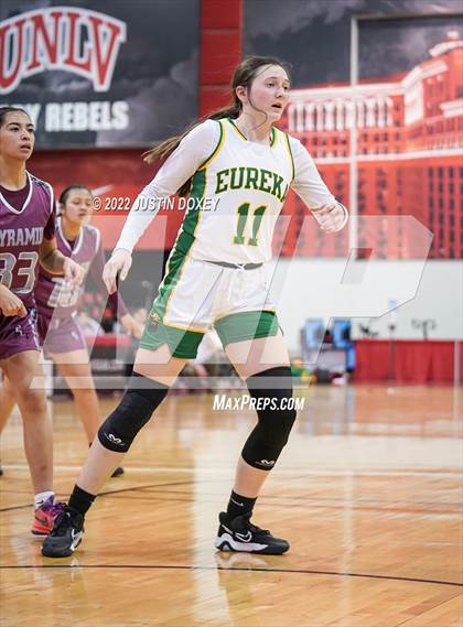 Thumbnail 3 in Eureka vs. Pyramid Lake (NIAA Class 1A State Girls Quarterfinal) photogallery.