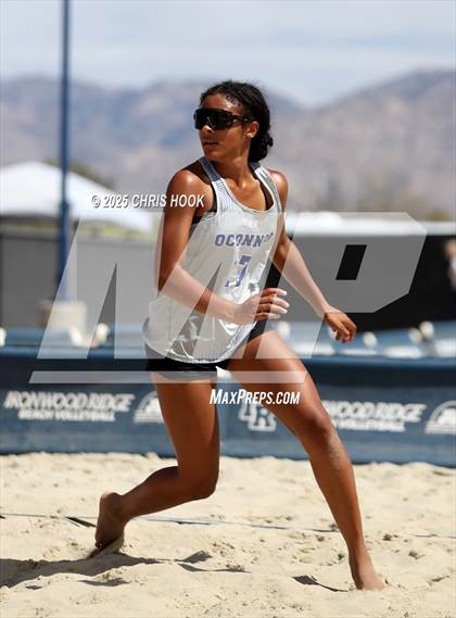 Thumbnail 1 in O'Connor vs Xavier College Prep (CatBox Classic Beach Invitational) photogallery.