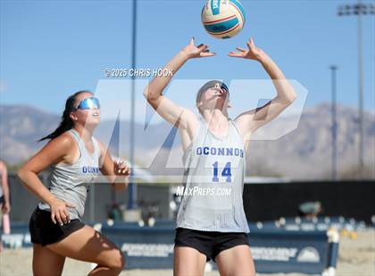 Thumbnail 2 in O'Connor vs Xavier College Prep (CatBox Classic Beach Invitational) photogallery.