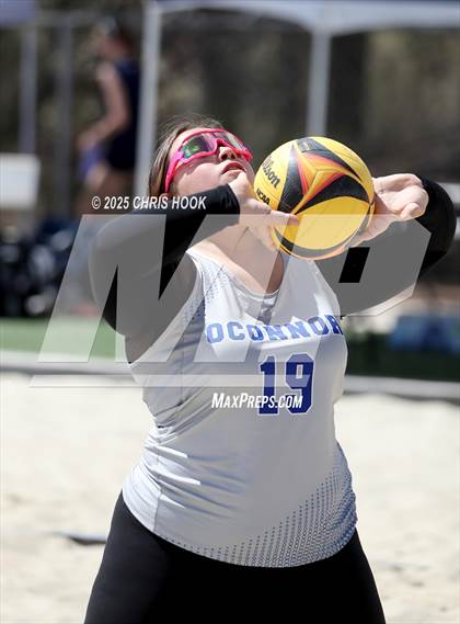 Thumbnail 1 in O'Connor vs Xavier College Prep (CatBox Classic Beach Invitational) photogallery.