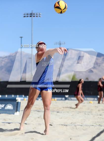 Thumbnail 3 in O'Connor vs Xavier College Prep (CatBox Classic Beach Invitational) photogallery.
