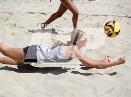 Thumbnail 3 in O'Connor vs Xavier College Prep (CatBox Classic Beach Invitational) photogallery.