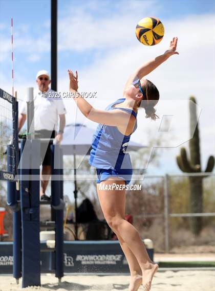 Thumbnail 3 in O'Connor vs Xavier College Prep (CatBox Classic Beach Invitational) photogallery.