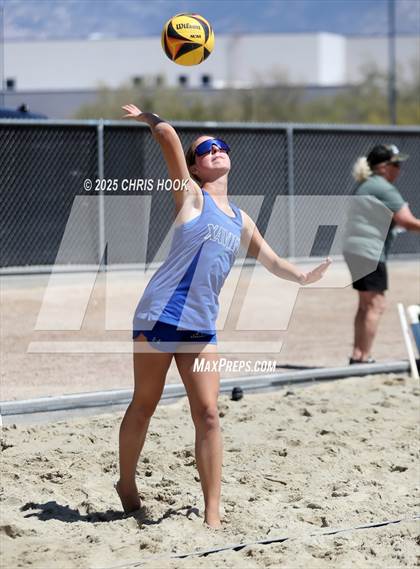 Thumbnail 2 in O'Connor vs Xavier College Prep (CatBox Classic Beach Invitational) photogallery.