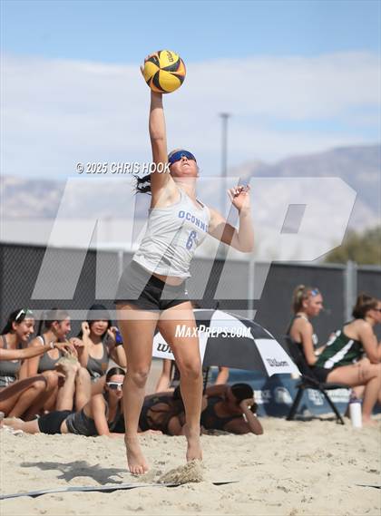 Thumbnail 3 in O'Connor vs Xavier College Prep (CatBox Classic Beach Invitational) photogallery.
