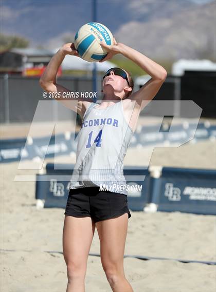 Thumbnail 1 in O'Connor vs Xavier College Prep (CatBox Classic Beach Invitational) photogallery.