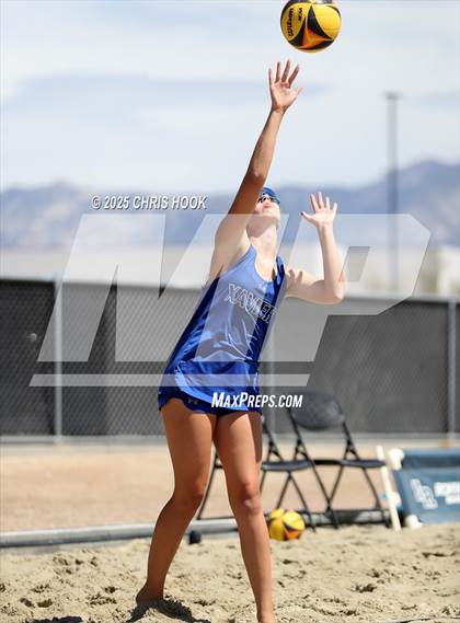 Thumbnail 3 in O'Connor vs Xavier College Prep (CatBox Classic Beach Invitational) photogallery.