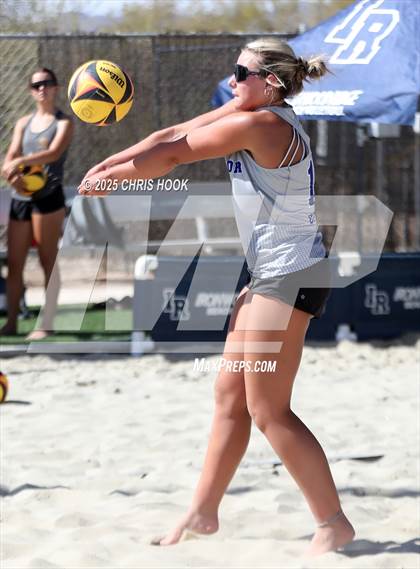 Thumbnail 2 in O'Connor vs Xavier College Prep (CatBox Classic Beach Invitational) photogallery.