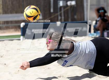 Thumbnail 2 in O'Connor vs Xavier College Prep (CatBox Classic Beach Invitational) photogallery.