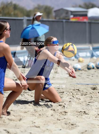Thumbnail 2 in O'Connor vs Xavier College Prep (CatBox Classic Beach Invitational) photogallery.