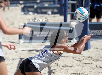Thumbnail 2 in O'Connor vs Xavier College Prep (CatBox Classic Beach Invitational) photogallery.