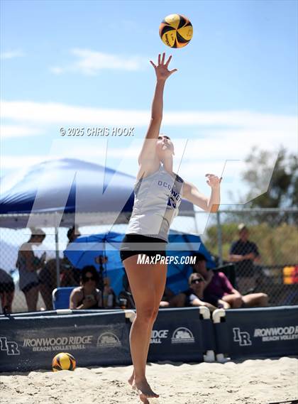 Thumbnail 2 in O'Connor vs Xavier College Prep (CatBox Classic Beach Invitational) photogallery.