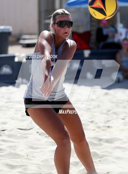 Thumbnail 2 in O'Connor vs Xavier College Prep (CatBox Classic Beach Invitational) photogallery.