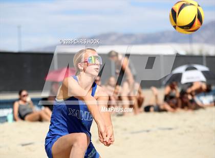 Thumbnail 2 in O'Connor vs Xavier College Prep (CatBox Classic Beach Invitational) photogallery.