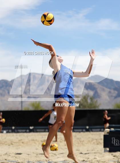 Thumbnail 3 in O'Connor vs Xavier College Prep (CatBox Classic Beach Invitational) photogallery.