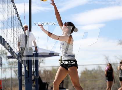 Thumbnail 3 in O'Connor vs Xavier College Prep (CatBox Classic Beach Invitational) photogallery.