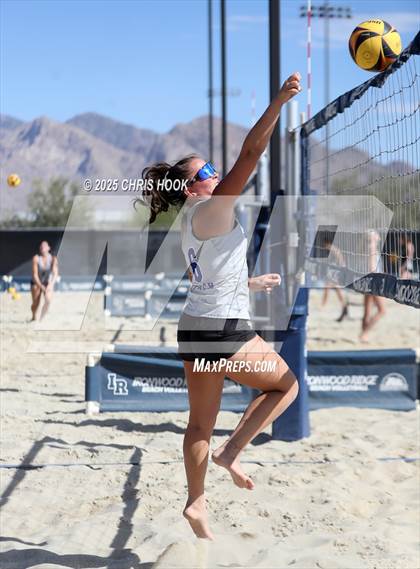 Thumbnail 2 in O'Connor vs Xavier College Prep (CatBox Classic Beach Invitational) photogallery.