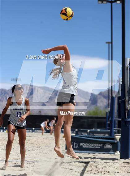 Thumbnail 3 in O'Connor vs Xavier College Prep (CatBox Classic Beach Invitational) photogallery.