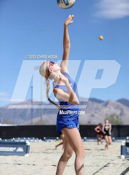 Thumbnail 3 in O'Connor vs Xavier College Prep (CatBox Classic Beach Invitational) photogallery.