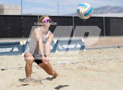 Thumbnail 2 in O'Connor vs Xavier College Prep (CatBox Classic Beach Invitational) photogallery.