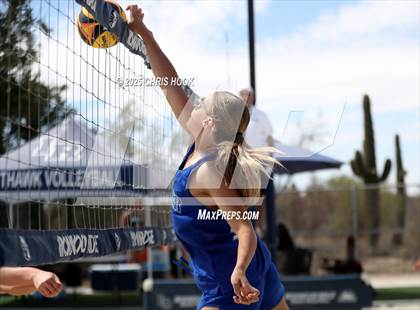 Thumbnail 2 in O'Connor vs Xavier College Prep (CatBox Classic Beach Invitational) photogallery.