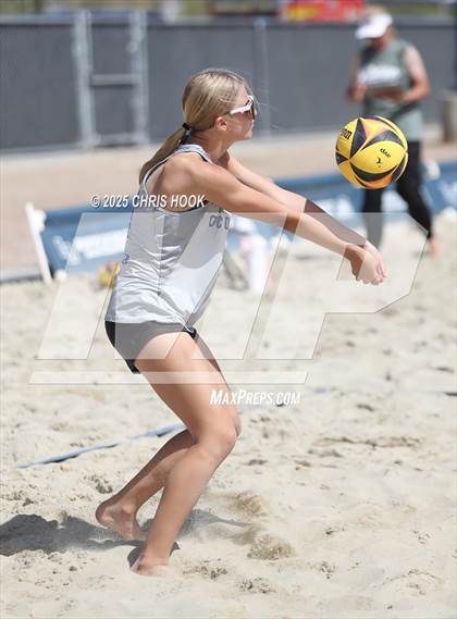 Thumbnail 3 in O'Connor vs Xavier College Prep (CatBox Classic Beach Invitational) photogallery.