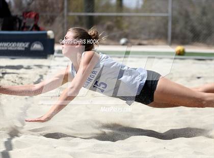 Thumbnail 3 in O'Connor vs Xavier College Prep (CatBox Classic Beach Invitational) photogallery.