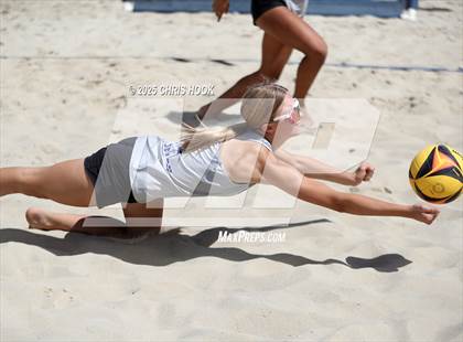 Thumbnail 2 in O'Connor vs Xavier College Prep (CatBox Classic Beach Invitational) photogallery.