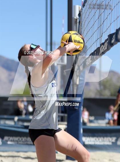 Thumbnail 2 in O'Connor vs Xavier College Prep (CatBox Classic Beach Invitational) photogallery.